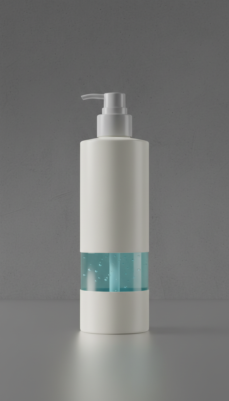 Gel limpiador botella con fragancia sutil